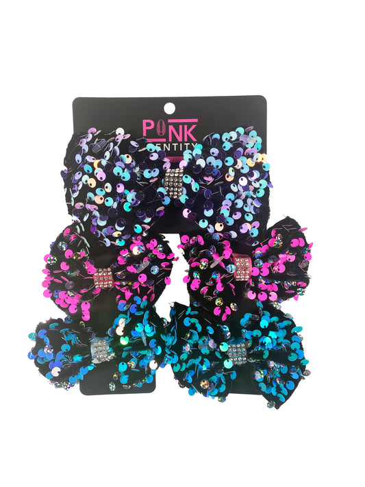 5 PIECE PARTY SEQUINS BOW SET