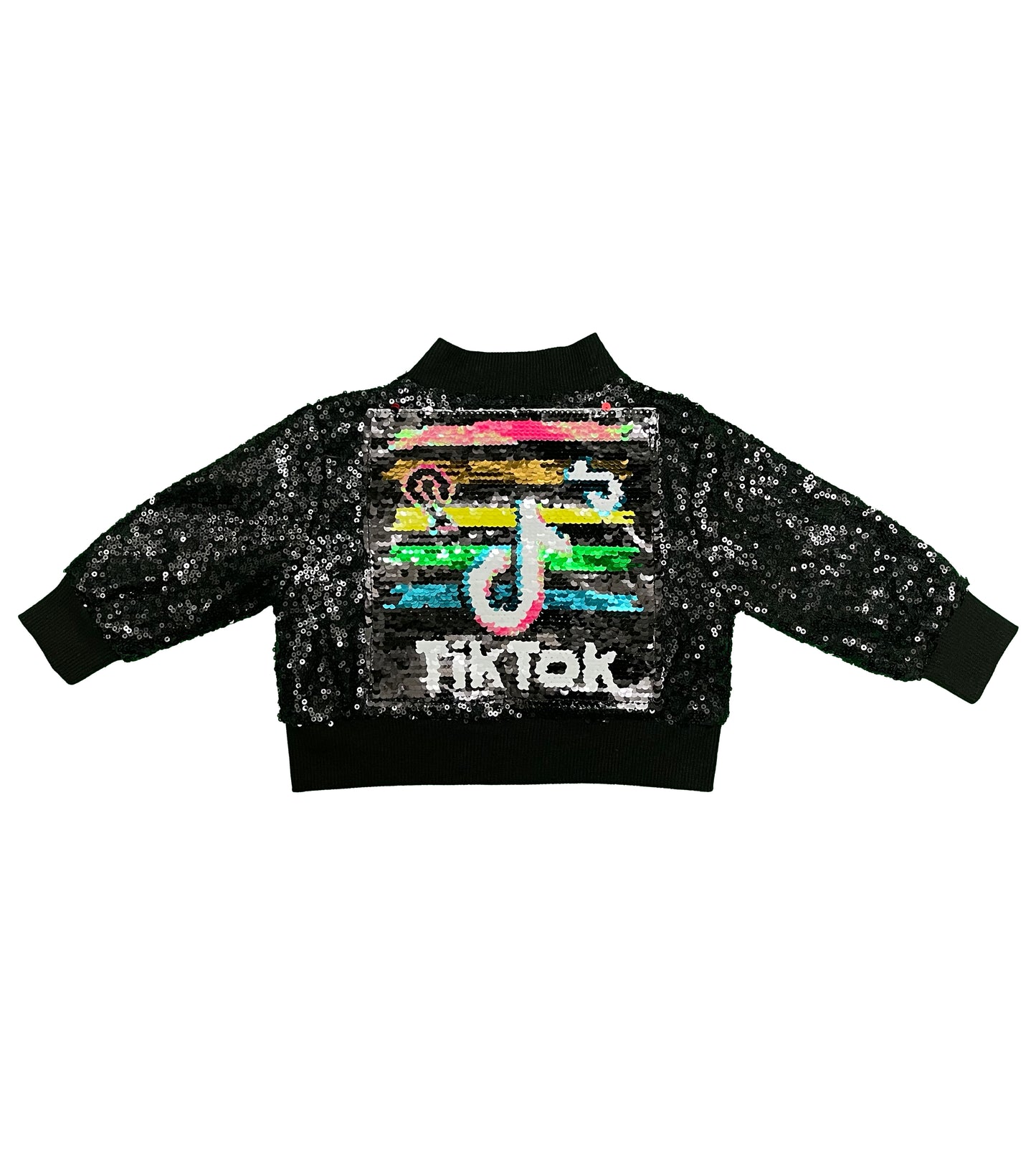 TIK TOK BLACK SEQUIN JACKET