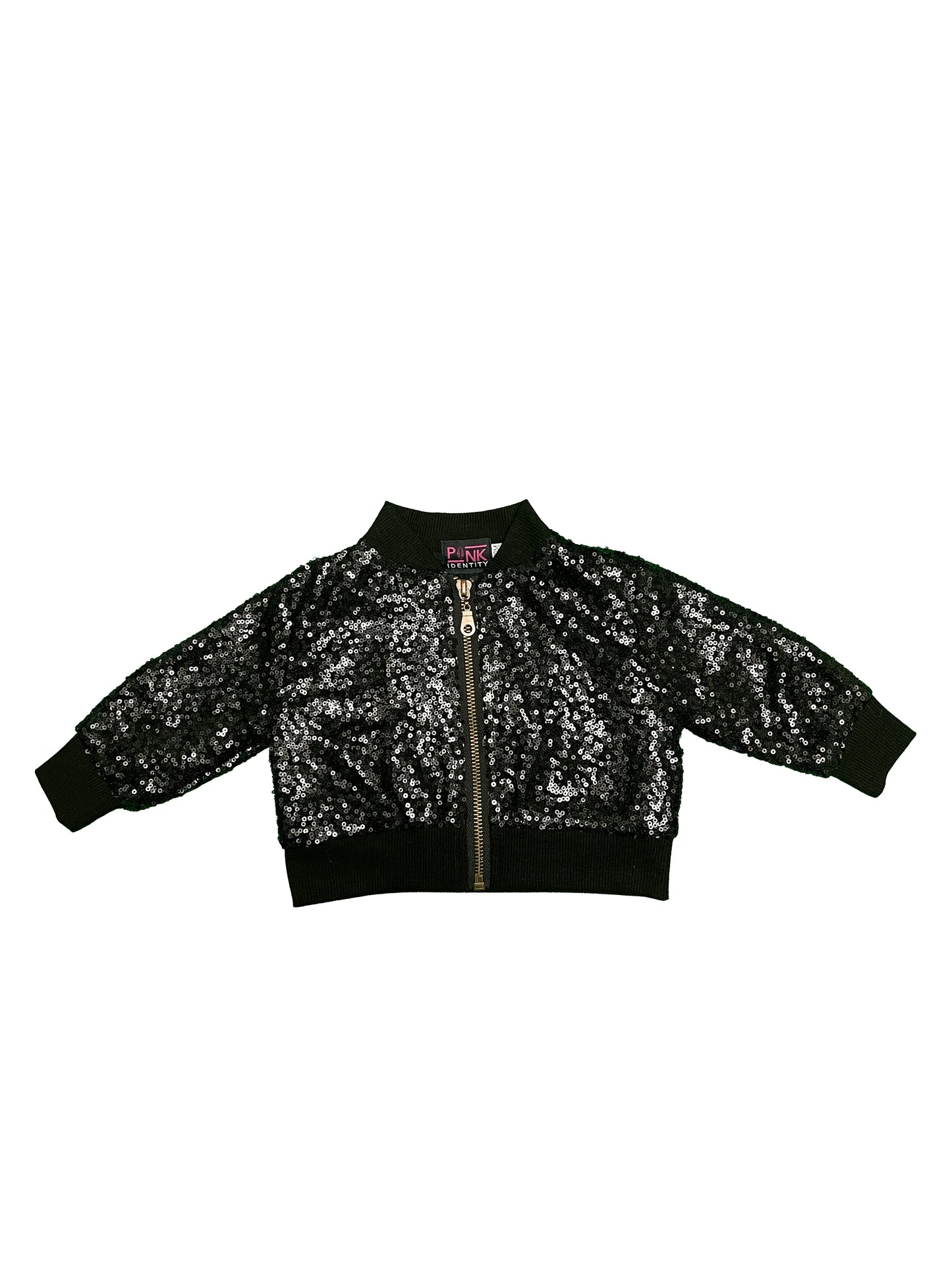 TIK TOK BLACK SEQUIN JACKET