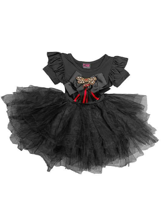 DRAGONFLY QUEEN EMBELLISHED BOW TUTU DRESS